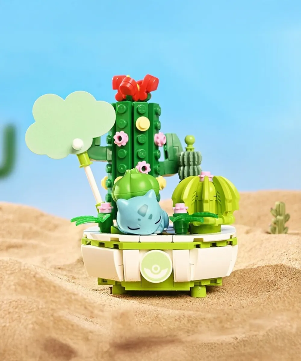 Keeppley K20220 Bulbasaur Potted Plant Building Blocks Toy Set - Image 2