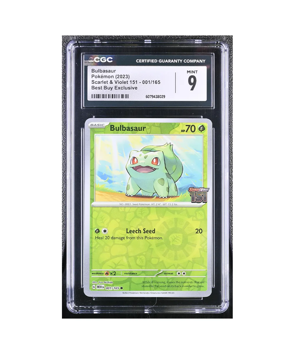 Pokemon Bulbasaur Best buy 151 Promo CGC 9