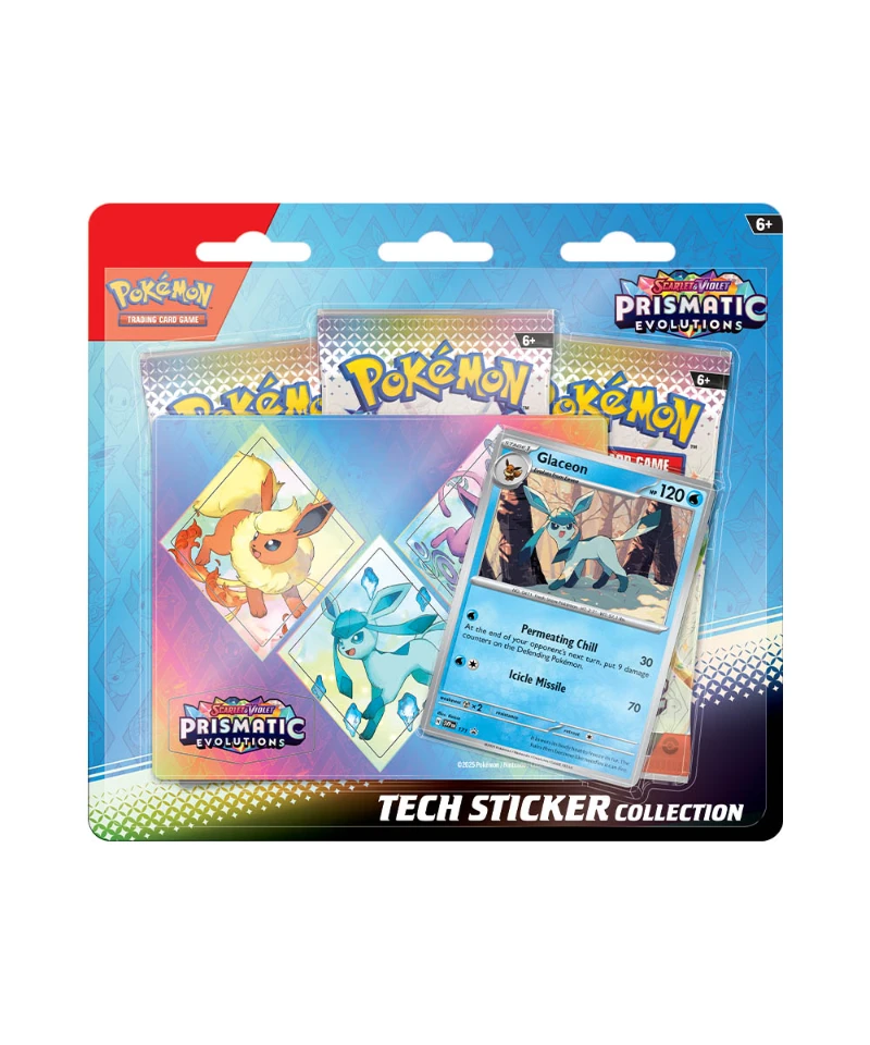 Prismatic Evolutions Tech Sticker Collection - Glaceon