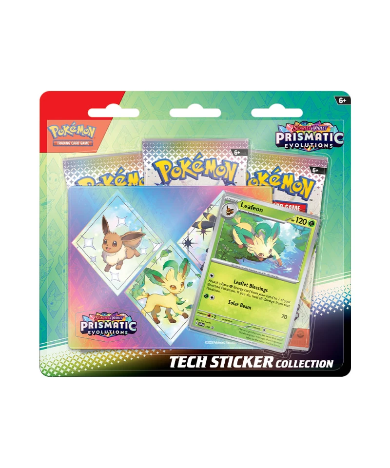 Prismatic Evolutions Tech Sticker Collection - Leafeon